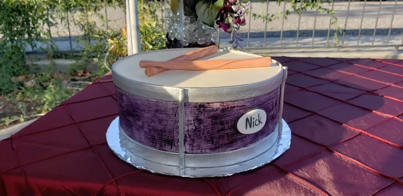 Custom Drum Cake