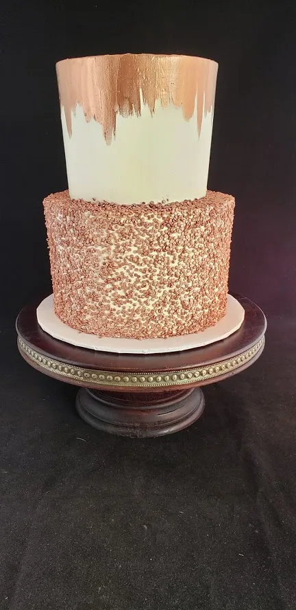 Goldpaintedcake
