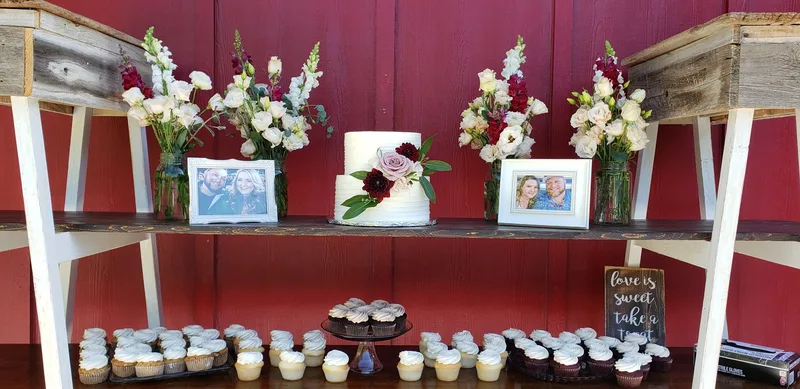 Weddingdessertbarwithcupcakes